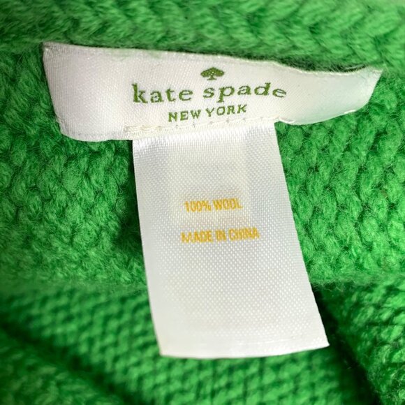 Kate Spade NY Women Colorblock Wool Infinity Scarf Multicolor Knit 62" x 10" - Picture 3 of 5